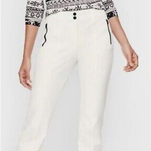 Talbots White Ankle Pants